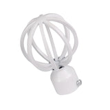 Max 1Piece Alloy Curtain Decorative Pole/Rod Finials Ends Heads 28mm White E