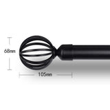 Max 1Piece Alloy Curtain Decorative Pole/Rod Finials Ends Heads 28mm White E
