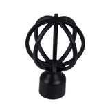 Max 1Piece Alloy Curtain Decorative Pole/Rod Finials Ends Heads 28mm Black E
