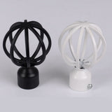 Max 1Piece Alloy Curtain Decorative Pole/Rod Finials Ends Heads 28mm Black E