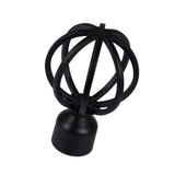 Max 1Piece Alloy Curtain Decorative Pole/Rod Finials Ends Heads 28mm Black E