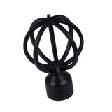 Max 1Piece Alloy Curtain Decorative Pole/Rod Finials Ends Heads 28mm Black E