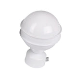 Max 1Piece Alloy Curtain Decorative Pole/Rod Finials Ends Heads 28mm White G