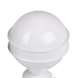 Max 1Piece Alloy Curtain Decorative Pole/Rod Finials Ends Heads 28mm White G