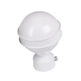 Max 1Piece Alloy Curtain Decorative Pole/Rod Finials Ends Heads 28mm White G