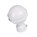 Max 1Piece Alloy Curtain Decorative Pole/Rod Finials Ends Heads 28mm White G