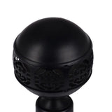 Max 1Piece Alloy Curtain Decorative Pole/Rod Finials Ends Heads 28mm Black J
