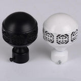 Max 1Piece Alloy Curtain Decorative Pole/Rod Finials Ends Heads 28mm Black J