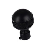 Max 1Piece Alloy Curtain Decorative Pole/Rod Finials Ends Heads 28mm Black J