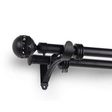 Max 1Piece Alloy Curtain Decorative Pole/Rod Finials Ends Heads 28mm Black J