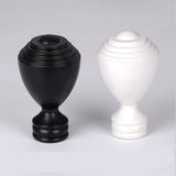 Max 1Piece Alloy Curtain Decorative Pole/Rod Finials Ends Heads 28mm White O