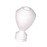 Max 1Piece Alloy Curtain Decorative Pole/Rod Finials Ends Heads 28mm White O