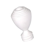 Max 1Piece Alloy Curtain Decorative Pole/Rod Finials Ends Heads 28mm White O