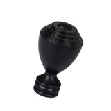 Max 1Piece Alloy Curtain Decorative Pole/Rod Finials Ends Heads 28mm Black O