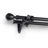 Max 1Piece Alloy Curtain Decorative Pole/Rod Finials Ends Heads 28mm Black O