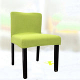 Max Spandex Stretch Low Short Back Chair Cover Bar Stool Cover Green