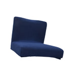 Spandex Stretch Low Short Back Chair Cover Bar Stool Cover Dark Blue