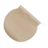 100 pieces Empty Tea Filter Bags Loose Herbs Teabag with Drawstring Natural Color_Circle_6x8cm