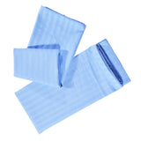 Max 1Pair 100% Cotton Soft Solid Color Single Pillow Cover Pillowcase Blue- Size S