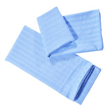 Max 1Pair 100% Cotton Soft Solid Color Single Pillow Cover Pillowcase Blue- Size L