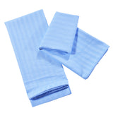 Max 1Pair 100% Cotton Soft Solid Color Single Pillow Cover Pillowcase Blue- Size L