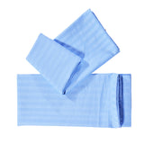 Max 1Pair 100% Cotton Soft Solid Color Single Pillow Cover Pillowcase Blue- Size L