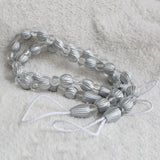 Max 2 Pieces Crystal Curtain Rope Tiebacks Holdback 72cm / 28 Inch Silver White
