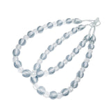 Max 2 Pieces Crystal Curtain Rope Tiebacks Holdback 72cm / 28 Inch Silver White