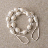 Max 2 Pieces Crystal Curtain Rope Tiebacks Holdback 72cm / 28 Inch White