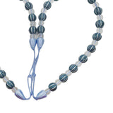 Max 2 Pieces Crystal Curtain Rope Tiebacks Holdback 72cm / 28 Inch Blue