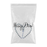 Max 2 Pieces Crystal Curtain Rope Tiebacks Holdback 72cm / 28 Inch Blue