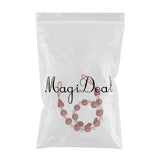 Max 2 Pieces Crystal Curtain Rope Tiebacks Holdback 72cm / 28 Inch Red