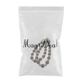 Max 2 Pieces Crystal Curtain Rope Tiebacks Holdback 72cm / 28 Inch Chocolate