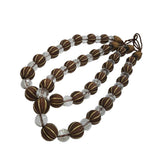 Max 2 Pieces Crystal Curtain Rope Tiebacks Holdback 72cm / 28 Inch Chocolate