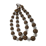 Max 2 Pieces Crystal Curtain Rope Tiebacks Holdback 72cm / 28 Inch Chocolate
