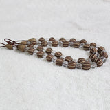 Max 2 Pieces Crystal Curtain Rope Tiebacks Holdback 72cm / 28 Inch Chocolate