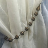 Max 2 Pieces Crystal Curtain Rope Tiebacks Holdback 72cm / 28 Inch Chocolate
