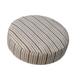 Round Bar Stool Cover Chair Seat Cushion for Seat #2 35cm - Beige Stripe