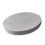 Solid Color Pure Cotton Round Bed Spread Fitted Sheet Covers Silver Gray