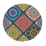Max Elastic Edged Waterproof Backed Fitted Table Cover Tableclothes Style D 1.5m