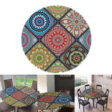 Max Elastic Edged Waterproof Backed Fitted Table Cover Tableclothes Style D 1.5m
