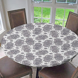 Max Elastic Edged Waterproof Backed Fitted Table Cover Tableclothes Style E 1.5m