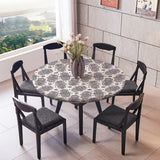 Max Elastic Edged Waterproof Backed Fitted Table Cover Tableclothes Style E 1.5m
