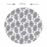 Max Elastic Edged Waterproof Backed Fitted Table Cover Tableclothes Style E 1.5m