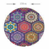 Max Elastic Edged Waterproof Backed Fitted Table Cover Tableclothes Style G 1.5m