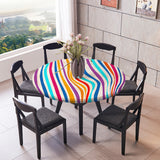 Max Maxb Elastic Edged Waterproof Backed Fitted Table Cover Tableclothes Style A 1.2m