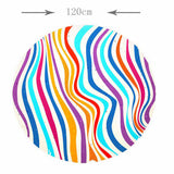 Max Maxb Elastic Edged Waterproof Backed Fitted Table Cover Tableclothes Style A 1.2m
