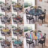 Max Maxb Elastic Edged Waterproof Backed Fitted Table Cover Tableclothes Style A 1.2m