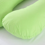 Max U Shaped Maternity Pregnancy Support Pillow Body Bolster Pillow - Green
