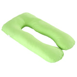 Max U Shaped Maternity Pregnancy Support Pillow Body Bolster Pillow - Green